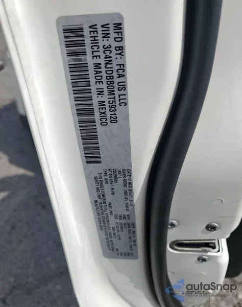 2021 Jeep Compass Latitude from USA, damaged, VIN 3C4NJDBB0MT593120